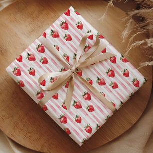 Cadeau Papier d'emballage Berry First Birthday