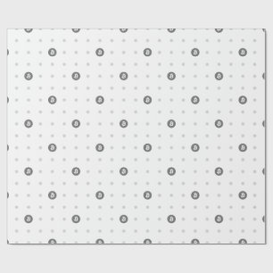 Cadeau Papier d'emballage Bitcoin à pois