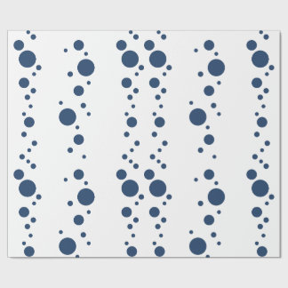 Cadeau Papier d'emballage blanc avec points bleus dessus