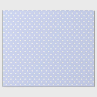 Cadeau Papier d'emballage Bleu Clair avec Points Blancs