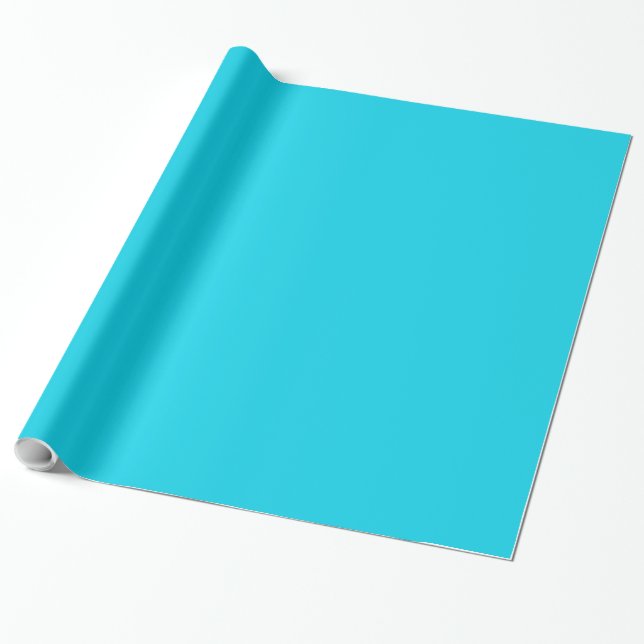 Cadeau Papier d'emballage bleu de mer (Déroulé)
