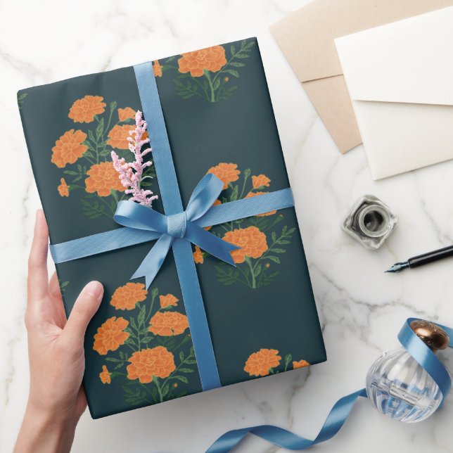 Cadeau Papier d'emballage bleu Marigold (Cadeaux)