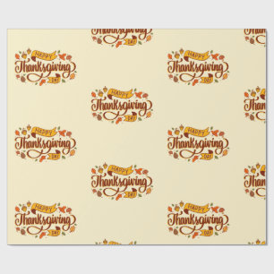 Cadeau Papier d'emballage - Bon thanksgiving jour
