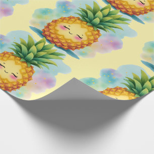 Cadeau Papier d'emballage Bonheur Ananas