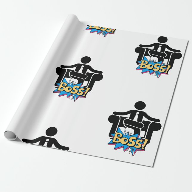 Cadeau Papier d'emballage Boss (Déroulé)