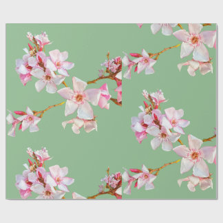 Cadeau Papier d'emballage Branches de fleurs de cerisier