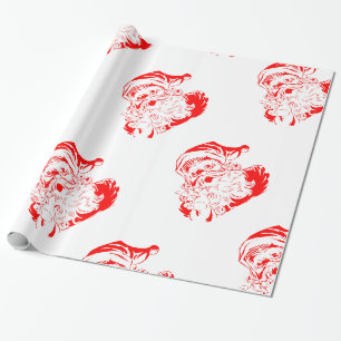 Cadeau Papier d'emballage brillant, 76 cm x 1,8 m SANTA,