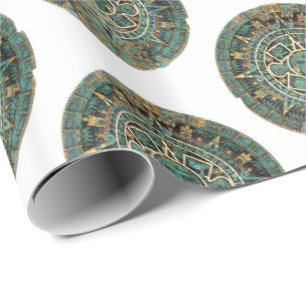 Cadeau Papier d'emballage brillant, Aztèque