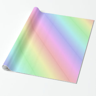 Cadeau Papier d'emballage brillant, couleurs pastel