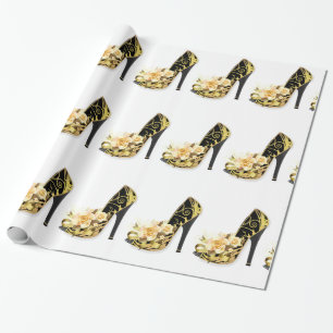 Cadeau Papier d'emballage brillant de chaussure élégant
