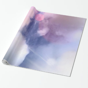Cadeau Papier d'emballage brillant de ciel coloré, 30" x
