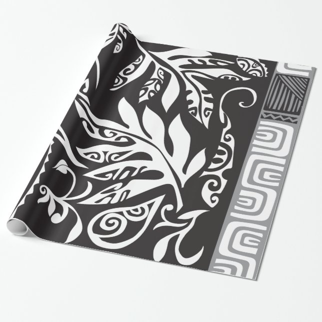 Cadeau Papier d'emballage brillant de Tatou, 30" x6 (Déroulé)