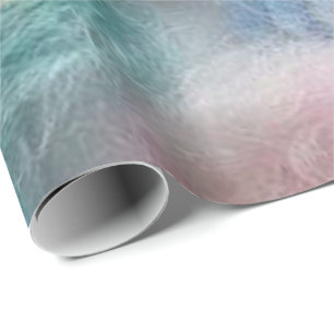 Cadeau Papier d'emballage brillant Fil pastel
