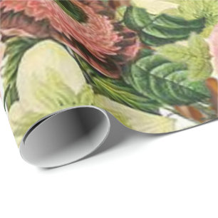 Cadeau Papier d'emballage brillant floral