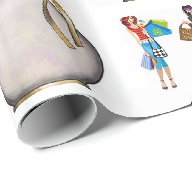Cadeau Papier d'emballage brillant parfum (Coin rond)