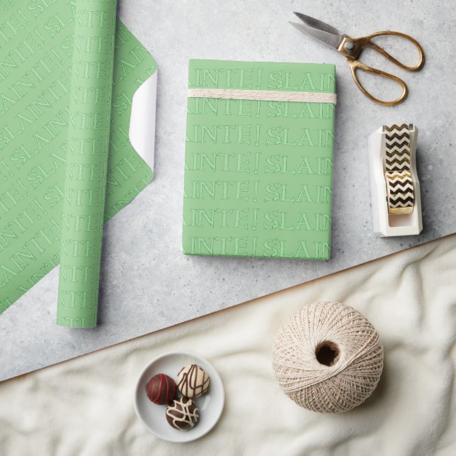 Cadeau Papier d'emballage brillant vert pâle petit (Artisanat)