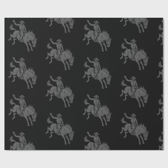 Cadeau papier d'emballage bronco (Plat)