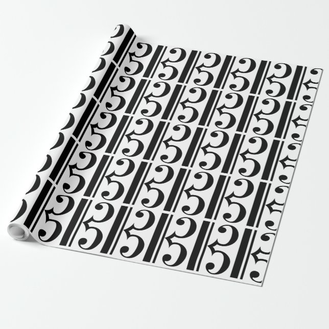 Cadeau Papier d'emballage C-Clef (Déroulé)