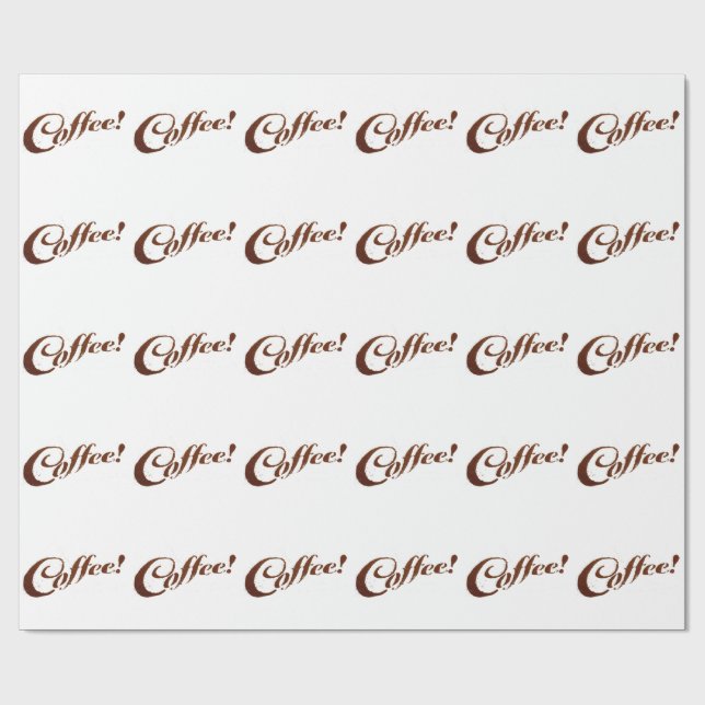 Cadeau Papier d'emballage Café Grounds Coffee (Plat)
