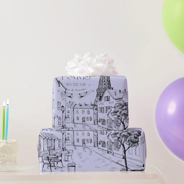 Cadeau Papier d'emballage Café Paris (Cadeaux de fête)
