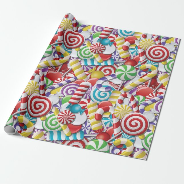 Cadeau Papier d'emballage Candyland (Déroulé)