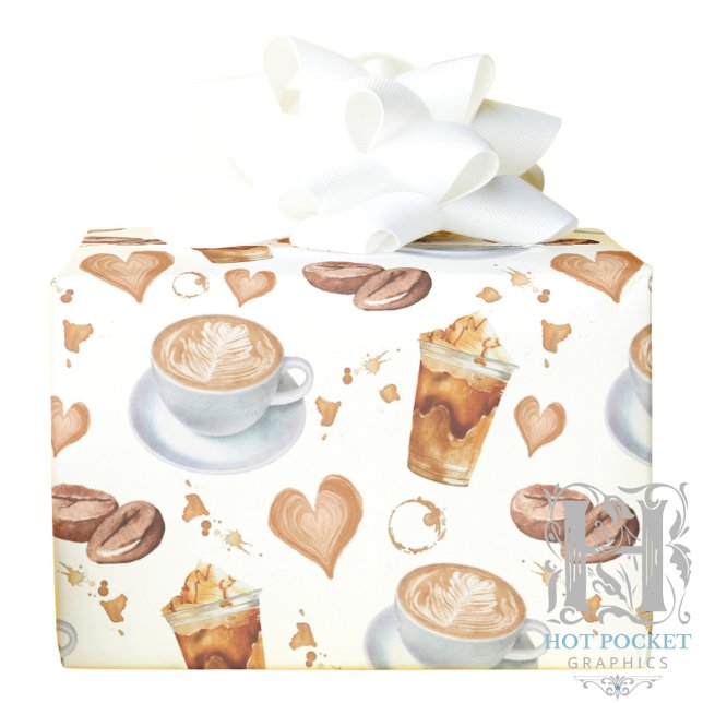 Cadeau Papier d'emballage Cappuccino (Créateur téléchargé)