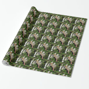 Cadeau Papier d'emballage cardinal femelle