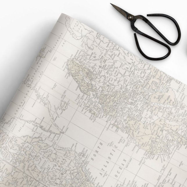 Cadeau Papier d'emballage carte vintage (Créateur téléchargé)
