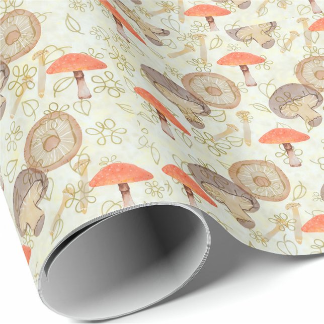 Cadeau Papier d'emballage champignon (Créateur téléchargé)