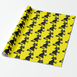 Cadeau Papier d'emballage chat drôle