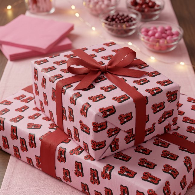Cadeau Papier d'emballage Cherry Bomb (Créateur téléchargé)