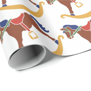 Cadeau Papier d'emballage - Cheval à bascule