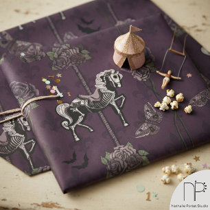 Cadeau Papier d'emballage Cheval de carrousel gothique vi