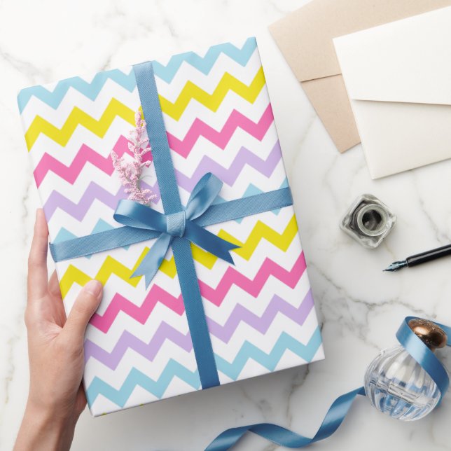 Cadeau Papier d'emballage Chevron de Pâques (Cadeaux)