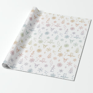 Cadeau Papier d'emballage Choses d'hiver - Sorbet Arc-en-