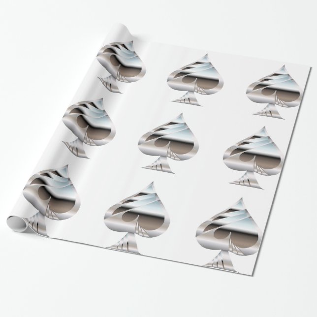 Cadeau Papier d'emballage Chrome Piques (Déroulé)