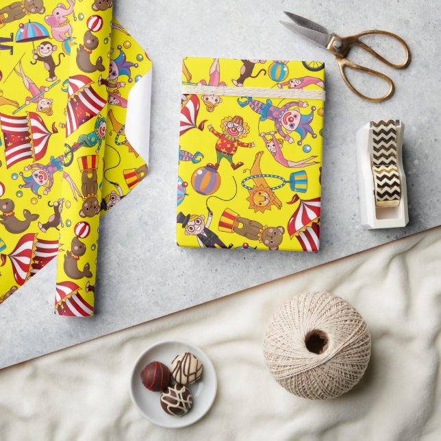 Cadeau Papier d'emballage Cirque Grand Chapiteau (Artisanat)