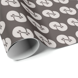 Cadeau papier d'emballage classique gris foncé pour toute