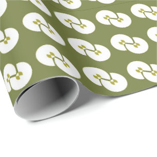 Cadeau papier d'emballage classique vert pour toutes les