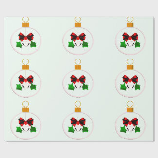 Cadeau Papier d'emballage Cloche à grelot Ampoule de Noël