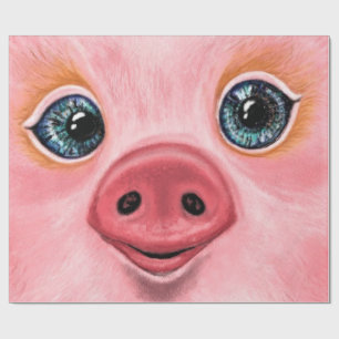 Cadeau Papier d'emballage Cochonnet Mignon