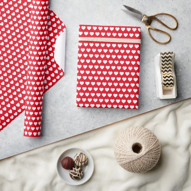 Cadeau Papier d'emballage coeurs de la Saint-Valentin (Artisanat)