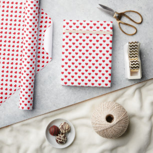 Cadeau Papier d'emballage coeurs de la Saint-Valentin