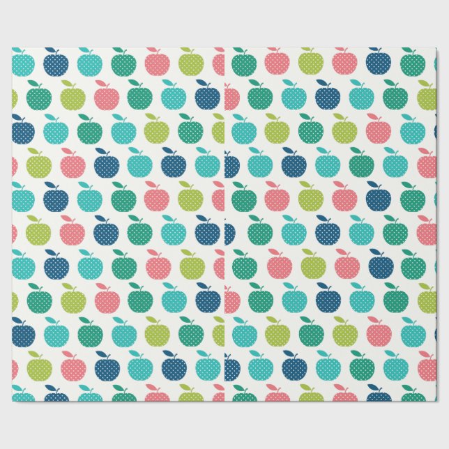 Cadeau Papier d'emballage coloré d'Apple (Couture)