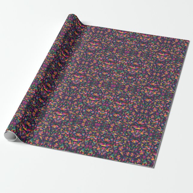 Cadeau Papier d'emballage coloré d'Otomi (Déroulé)