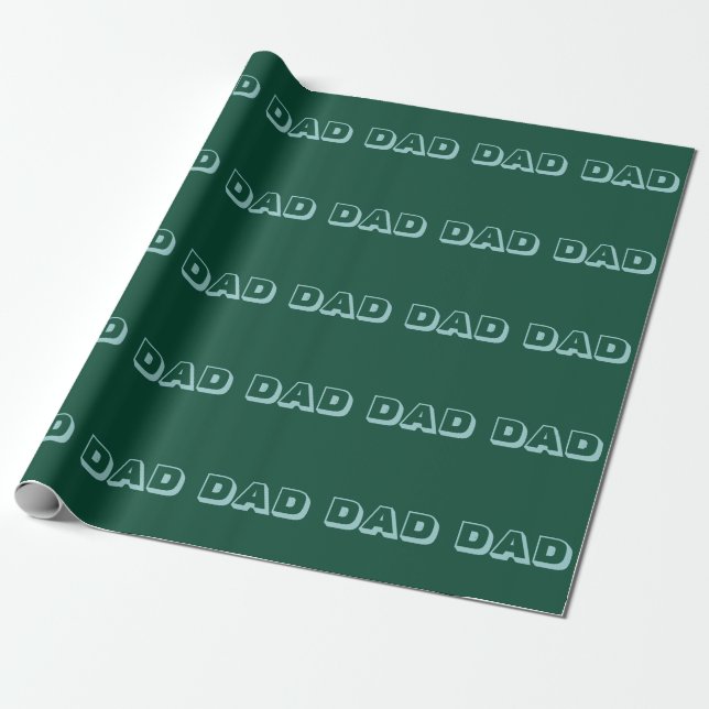 Cadeau Papier d'emballage coloré par vert (Déroulé)
