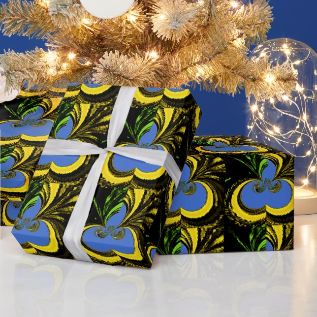 Cadeau Papier d'emballage cool or personnalisé Design ble (Vacances)