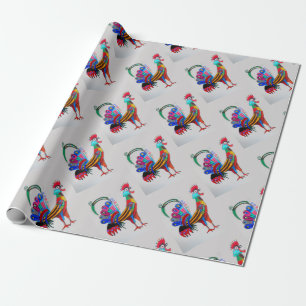 Cadeau Papier d'emballage - Coq