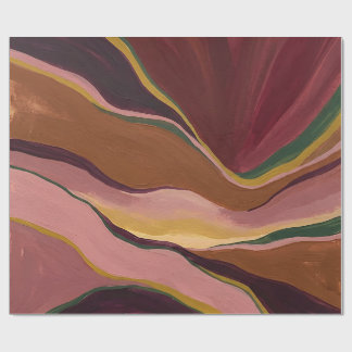Cadeau Papier d'emballage Coucher de soleil cannelle prun