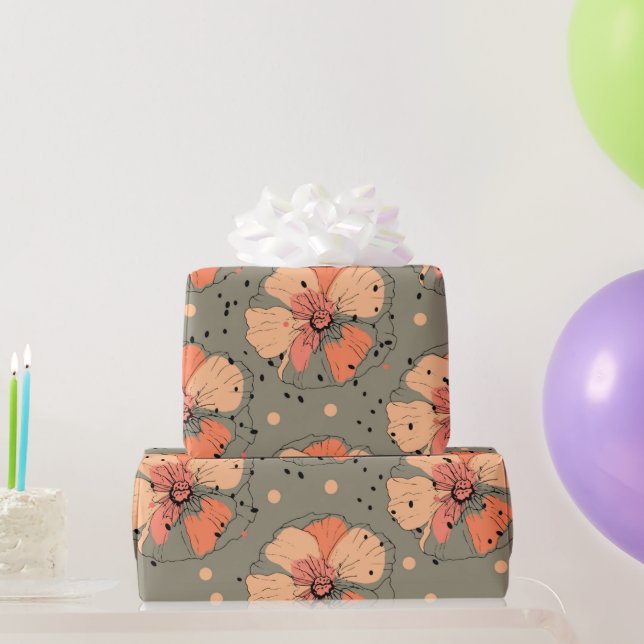 CADEAU PAPIER D'EMBALLAGE COULEUR D'AUTOMNE (Cadeaux de fête)